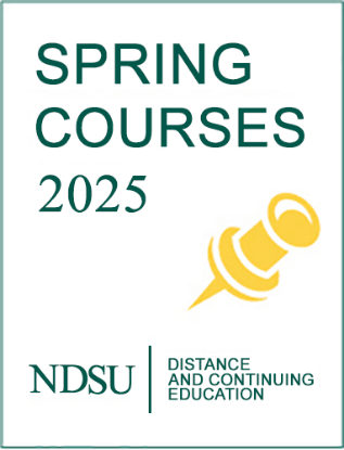 NDSU NDCE Spring 2025 classes