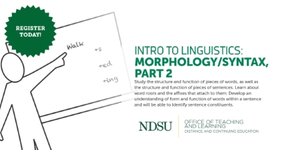 Intro to Linguistics: Morphology/Syntax, Part 2