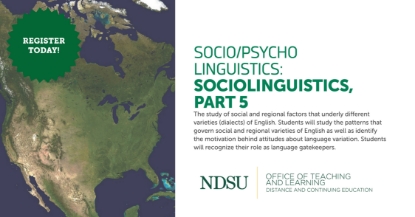 Socio/Psycho Linguistics: Sociolinguistics, Part 5