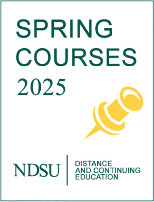 Spring 2025 NDSU DCE courses