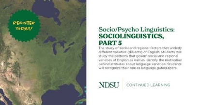 Socio/Psycho Linguistics: Sociolinguistics, Part 5