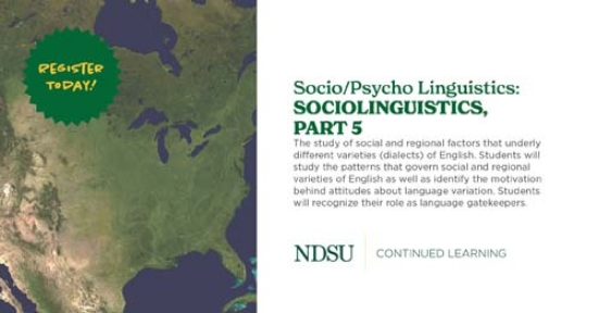 Socio/Psycho Linguistics: Sociolinguistics, Part 5